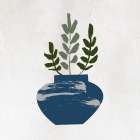 Blue Pots 2 Botanical Print
