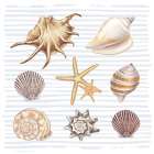 Beach Love Pattern 2 Art Print