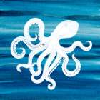 Ombre Octopus Art Print