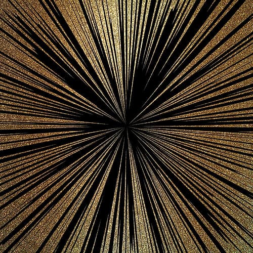 Burst Gold 1 Art Print
