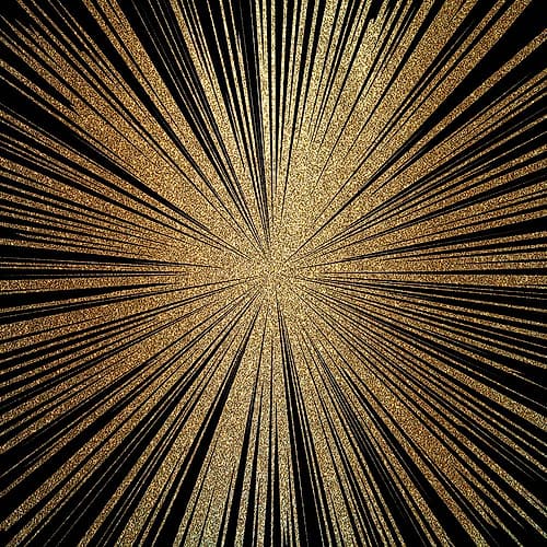 Burst Gold 2 Art Print