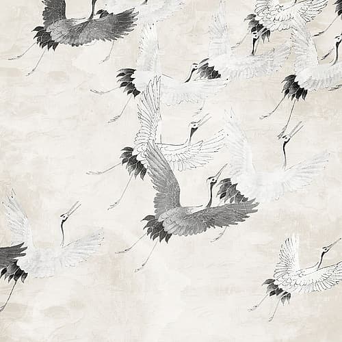 Cranes In Flight Art Print