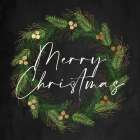 Merry Wreath Art Print