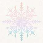 Pastel Snowflake 1 Art Print