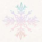 Pastel Snowflake 2 Art Print