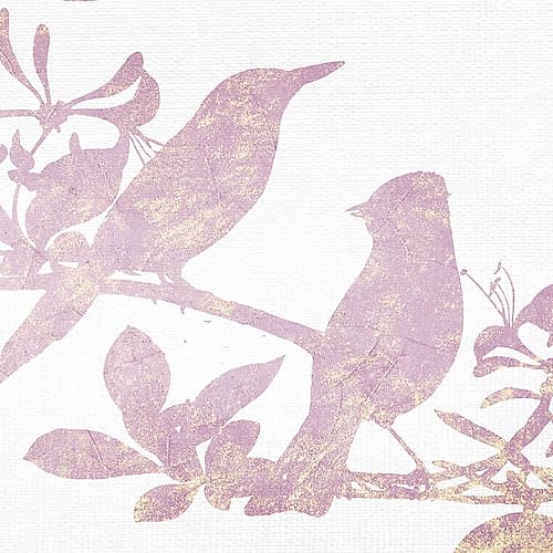 Lilac Birds 2 Art Print