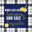 Lemon Plaid 3 Kitchen Print