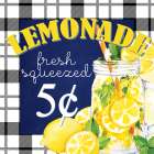 Lemon Plaid 4 Kitchen Print