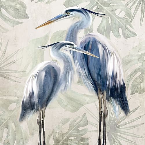 Heron Palms Art Print