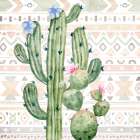 Cactus Pattern 1 Art Print