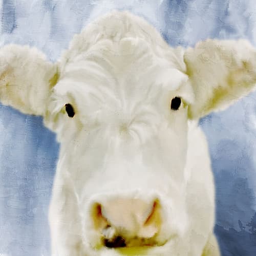 Farm Blue 3 Art Print