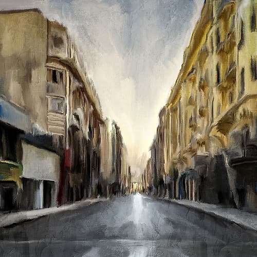 City Street Art Print