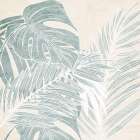 Blue Surf Palms 2 Botanical Print