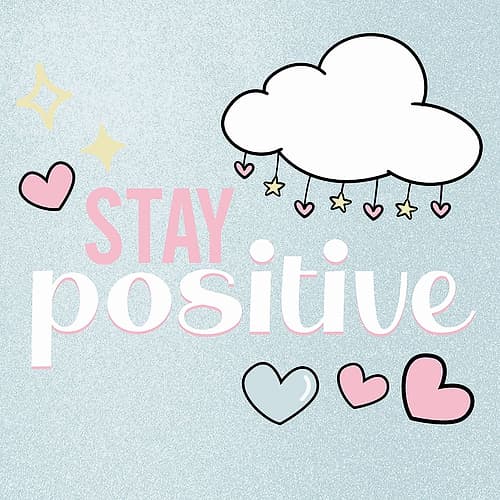 Stay Positive Kids Print