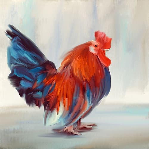 Red 1 Animals Print