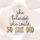 So She Did 2 Art Print