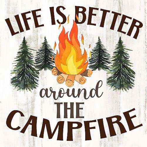 Life Is Better Around The Campfire Leisure Print