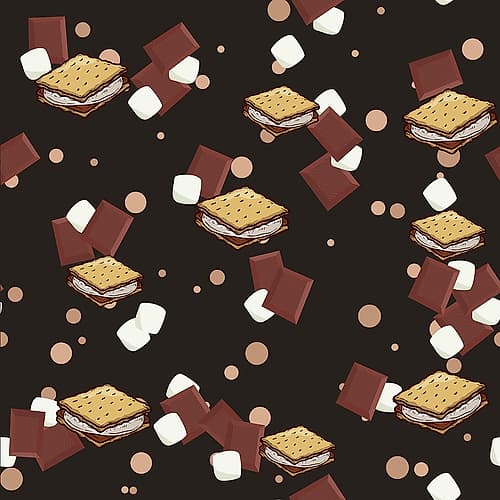 Smores Pattern Art Print