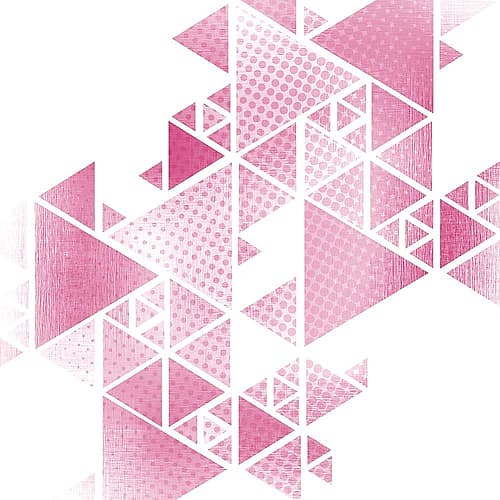 Triangle Blush 1 V2 Art Print