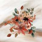 Rust Floral 2 Art Print