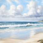 Sand Walk Art Print