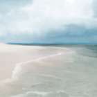 Soft Blue Beach Day Coastal Print