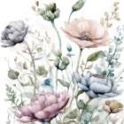 Mood Floral 2 Art Print