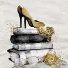 Gold Shoes Art Print