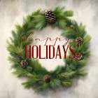 Holiday Wreath Art Print