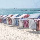 USA Beach Stripes 1 Art Print
