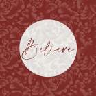 Patterned Believe Art Print