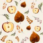 Apples And Leaves 1 Art Print