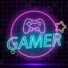 Gamer Neon Art Print