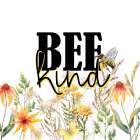 Bee Wildflowers 2 Art Print