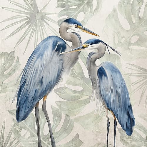 Heron Palms 2 Art Print