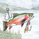 Lets Fish 1 Art Print