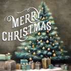 Merry Christmas Tree Art Print