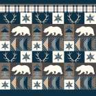 Sierra Lodge Pattern Art Print