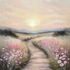 Sunset Path Art Print