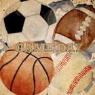 Game Day Balls Art Print