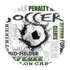 Soccer Kick Circle Art Print