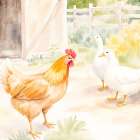 Sunny Farm 1 Art Print
