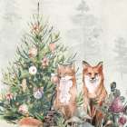 Foxy Christmas Art Print