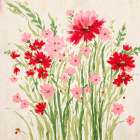 Pink And Red Bunch Art Print