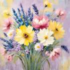 Wild Bloom Bunch Art Print