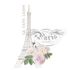 Vintage Paris Rose 1 Art Print