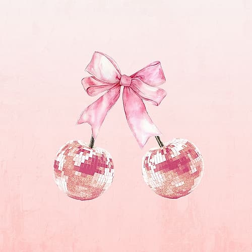 Pink Cherries Art Print