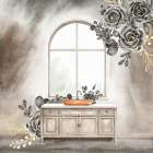Copper Bath Black And Gold 2 Art Print