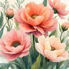 Pink Blooms Art Print