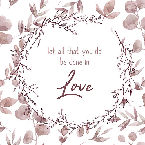 Be Done in Love Aquarelle reproduction